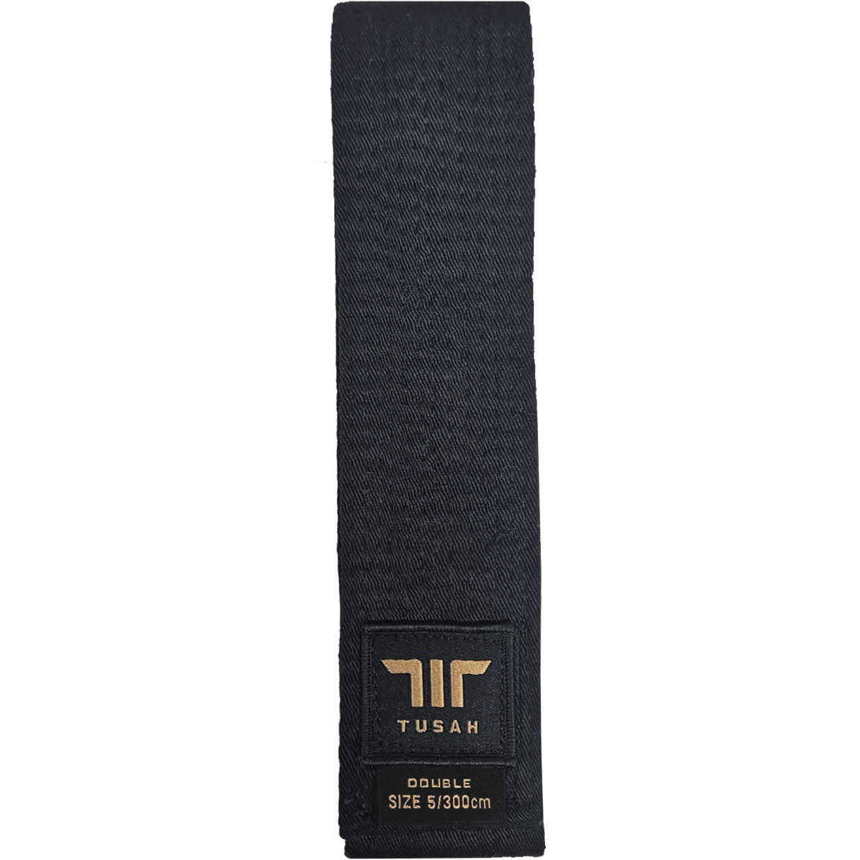 Tusah 5cm wide Double Wrap Black Belt
